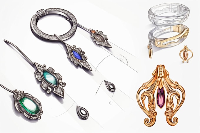 design and sketch your custom jewelry