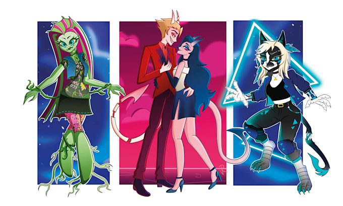 design your hazbin hotel, helluva boss oc