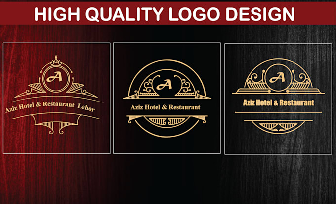 design luxury hotel and restaurant logo