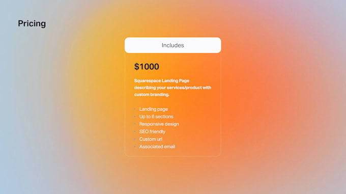 design your website landing page