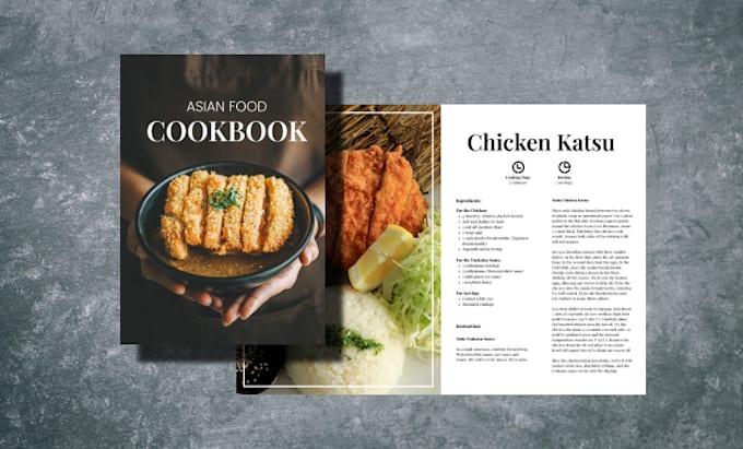 write asian food recipe for your cookbook, ebook