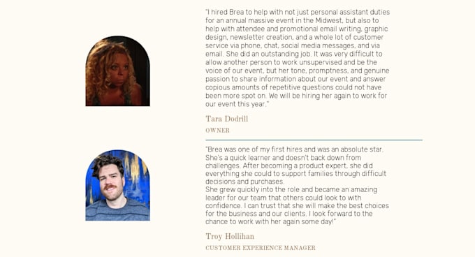 write professional faq, about us, and about me page