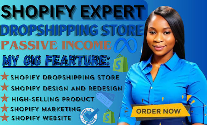 create compelling shopify dropshipping store, store redesign passive income