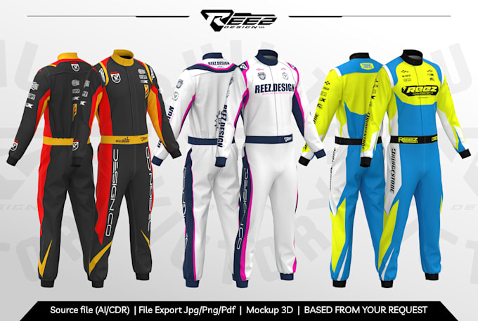 create a professional wearpack racing design concept for sublimation