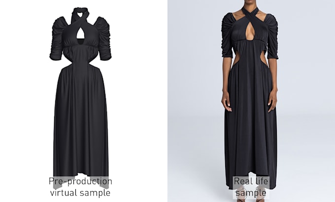 create sewing pattern and pre production virtual sample