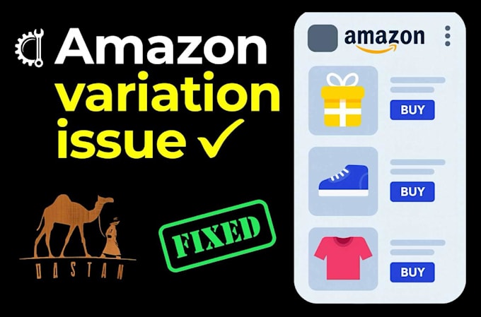 fix amazon fba listing issues, variation issue, buy box issue