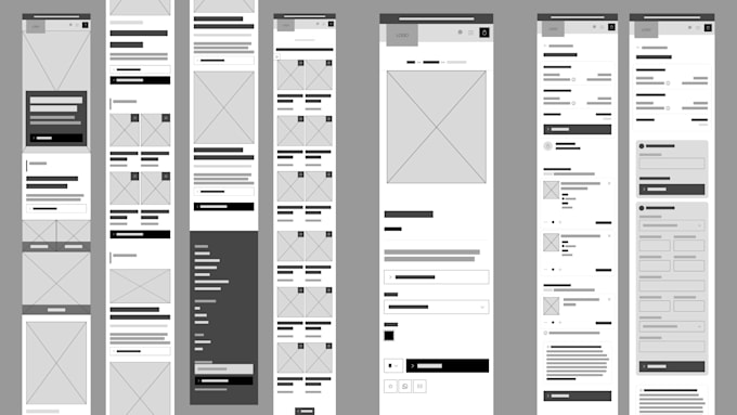 design wireframe and user flow for app and web