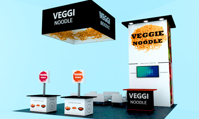 make 3d trade show booth exhibition