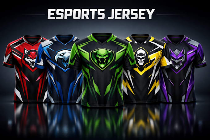 design custom sublimation esports jersey and team uniform