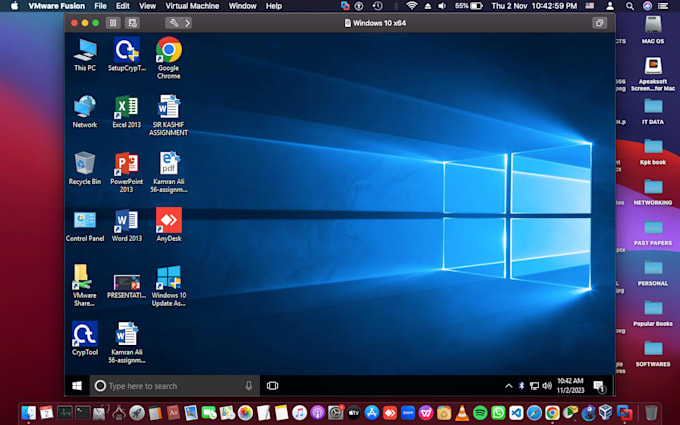 install windows, macos and linux in virtualbox or vmware
