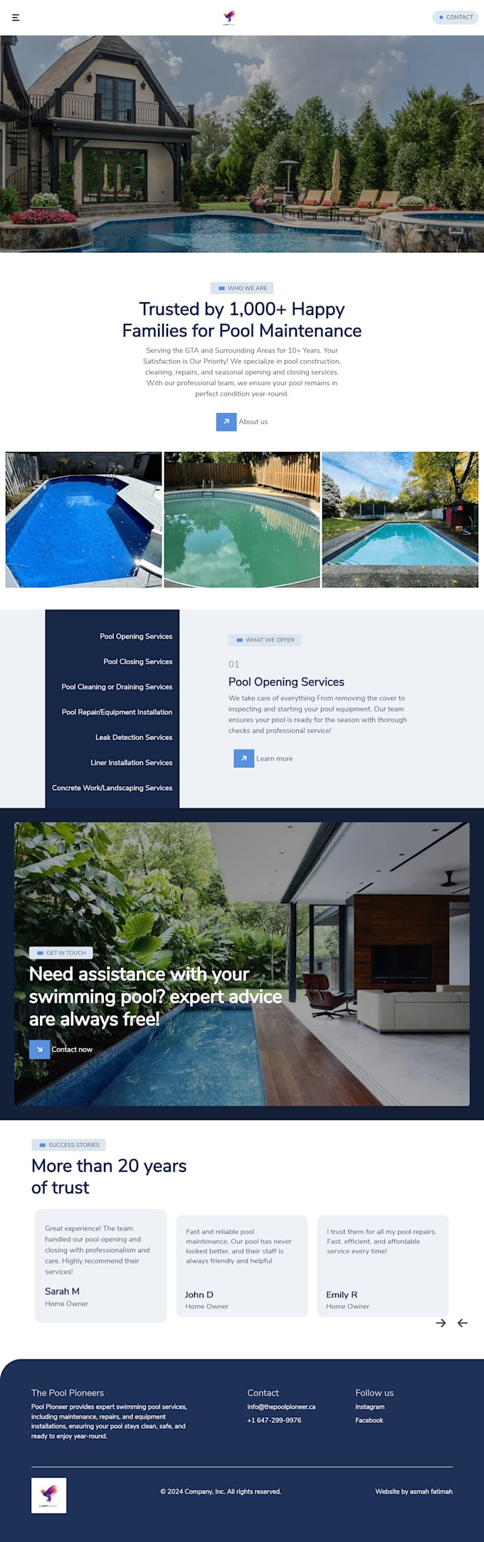 build construction, roofing, plumbing, solar, cleaning, pest control website