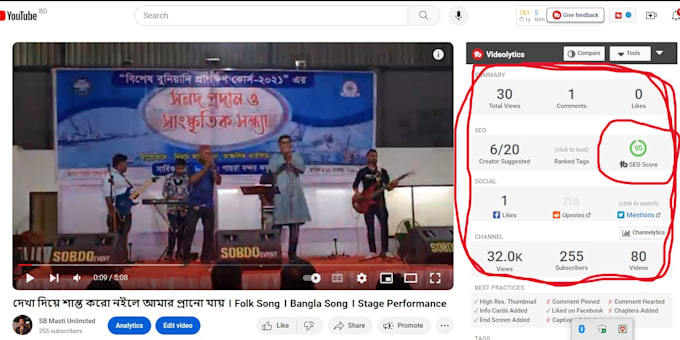 do youtube video SEO and create thumbnail for better ranking