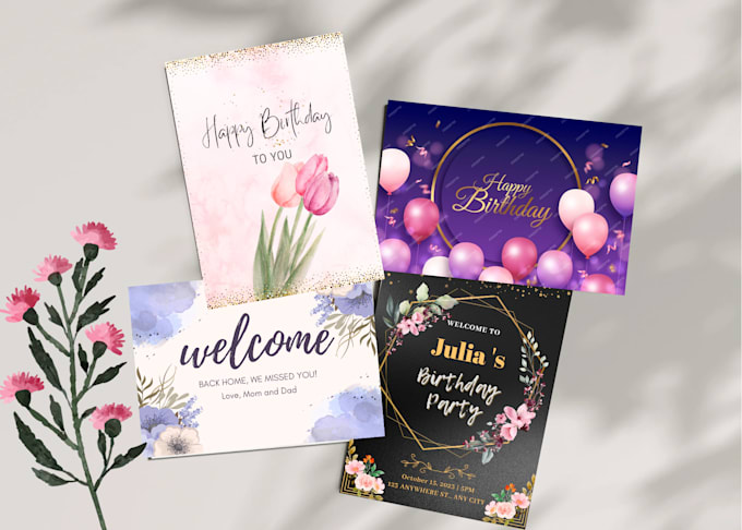 create invitation designs and restaurant menus