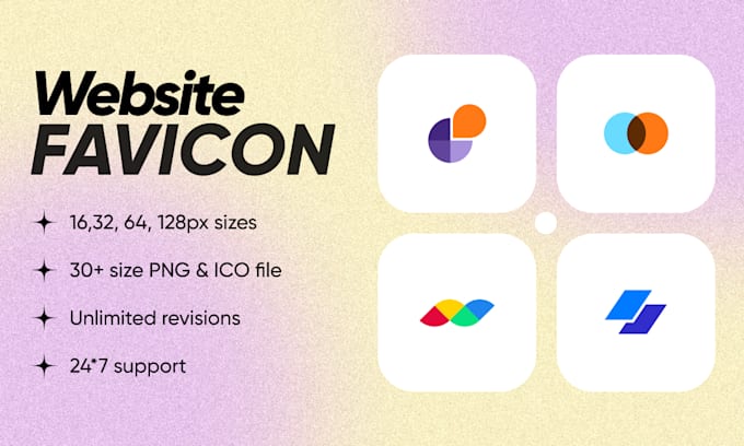 Design creative favicon for your website in 2h by Hardikgondhiya | Fiverr