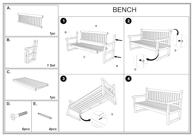 do assembly instruction drawing for any products