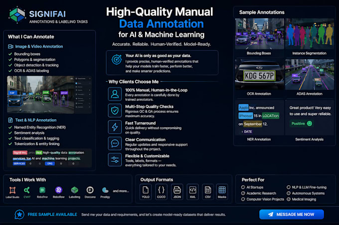 manually annotate images or text for ml and ai models