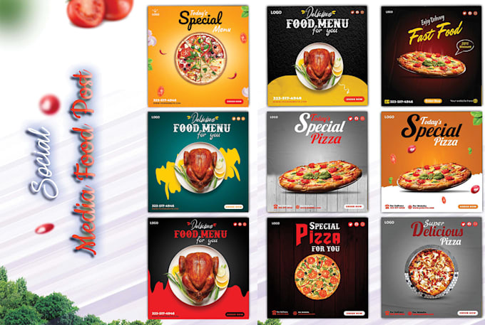 be your 30 unique social media  posts design for whole month