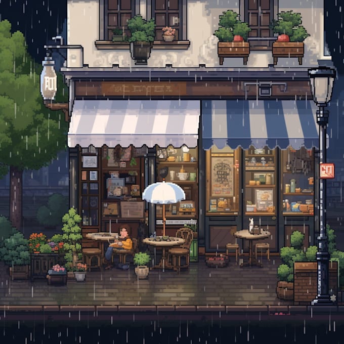 do pixel art illustrations in 8, 16 and 32 bits