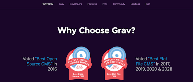 design and develop an amazing responsive grav cms website