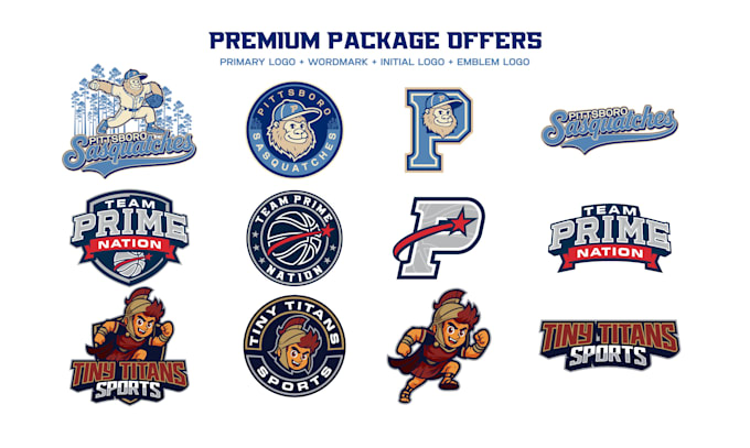 design a custom sports logo and brand identity