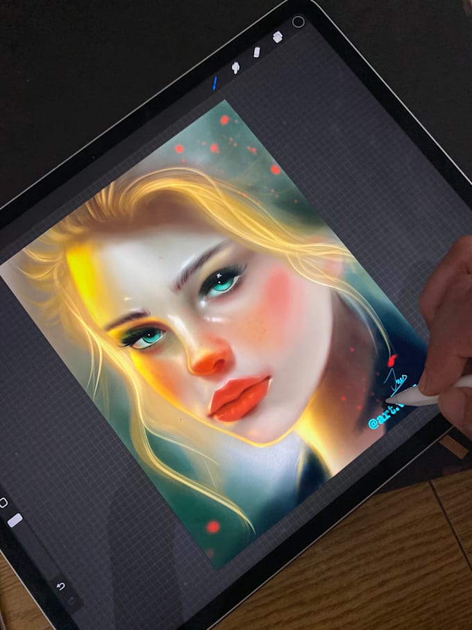 create a digital drawing character