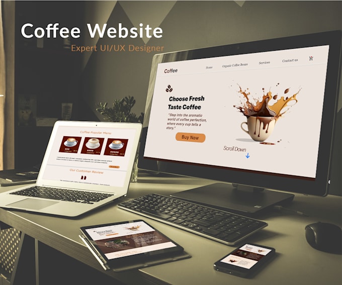 design a responsive website page for your business