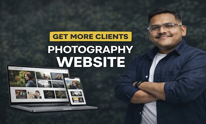 design photography, videography, portfolio website