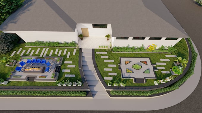 design your landscape with 3d realistic renderings