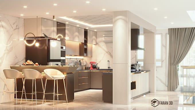 design a kitchen 3d