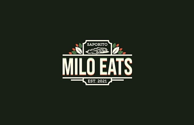 italian themed BBQ logo design