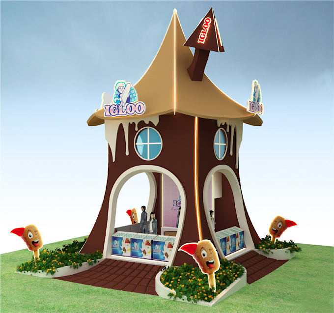 Design 3d exhibition stall booth kiosk posm and retail display stand