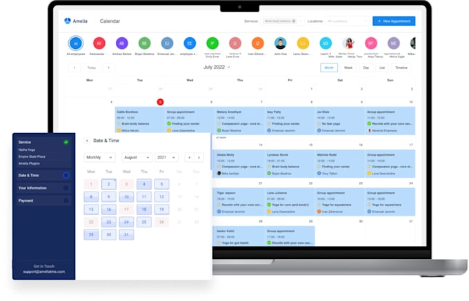 fix amelia problem, issue, error and configure custom features amelia pro