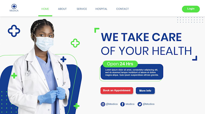 design professional medical and healthcare websites