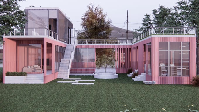 design for shipping container house, garden shed,office,shops,restaurants,cafe