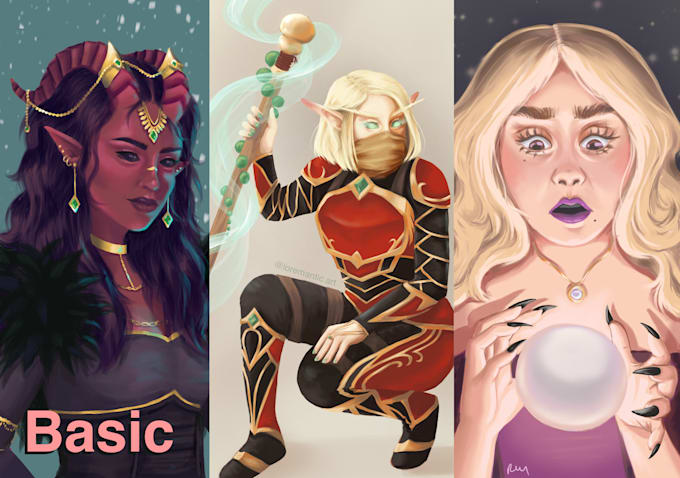 draw your fantasy rpg character design