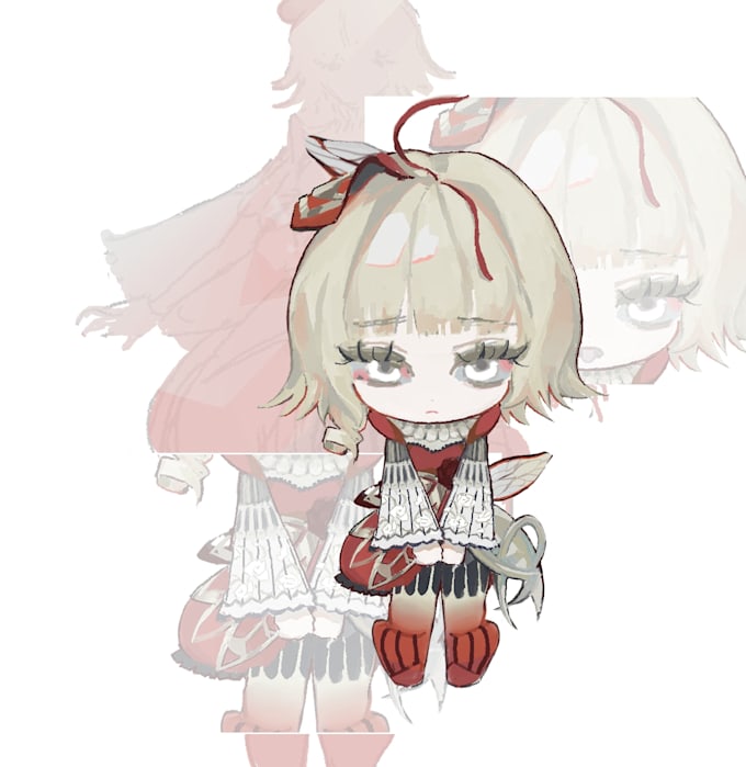 draw chibi art illustration for your needs