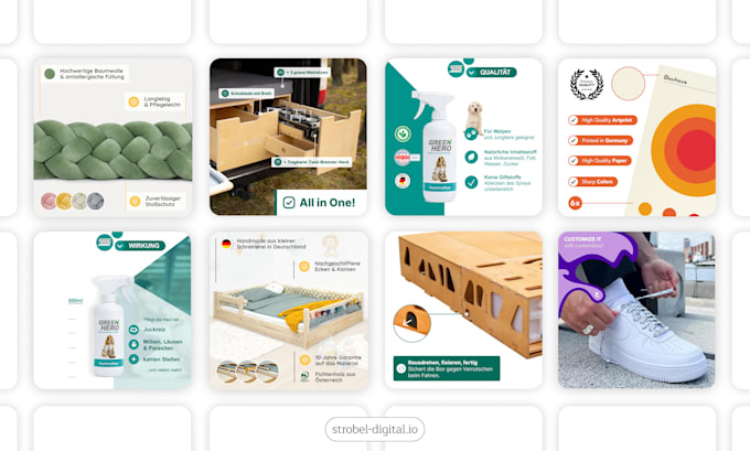 create high quality and modern product graphics