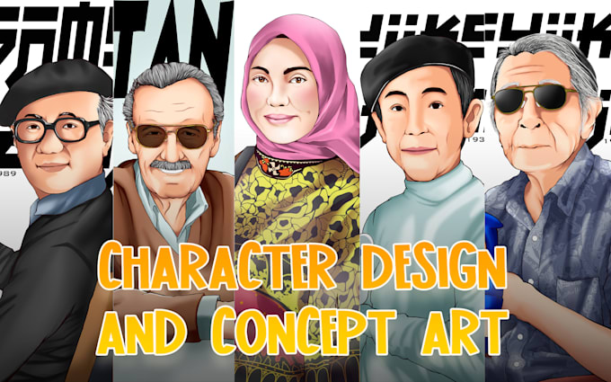 create character design and concept art