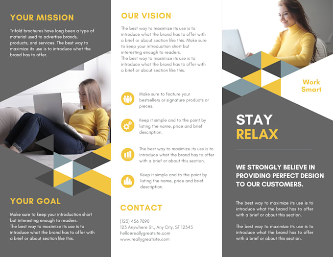 do minimalist decent brochure design