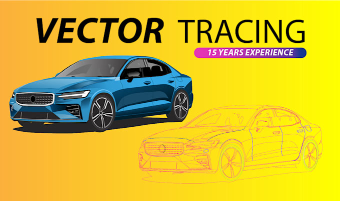 convert logo to vector, image to vector, manual tracing