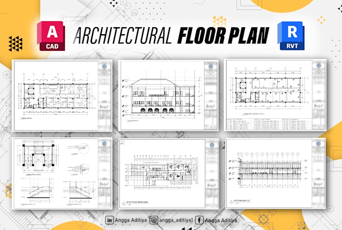 draw architectural floor plan using revit or autocad