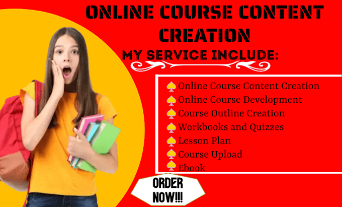 write ebook online course content course curriculum lesson plan course upload