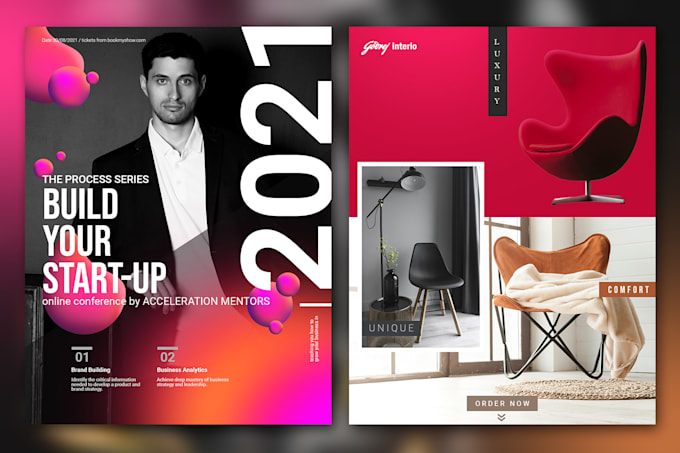design high quality social media post ads for insta and fb