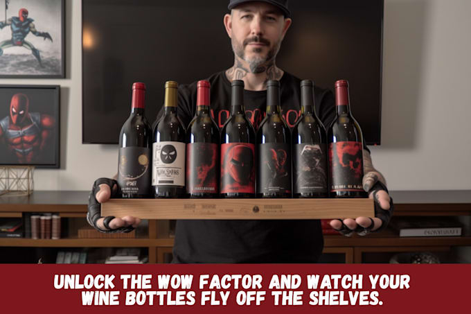 design a premium wine label ready for print and production