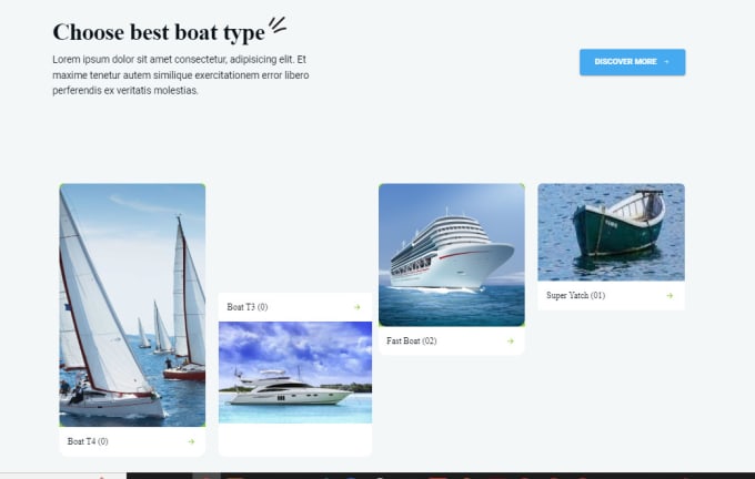 be your frontend developer using html, react and bootstrap
