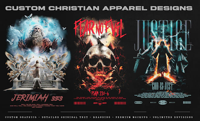 create professional christian t shirt and apparel designs