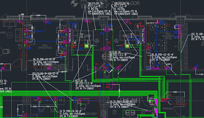 Draw electrical lighting layout small power layout single line diagrams ...