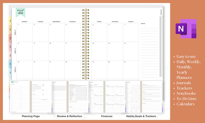 design custom digital planners, stickers, journals, notebook