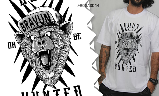 create t shirt design with a custom illustration