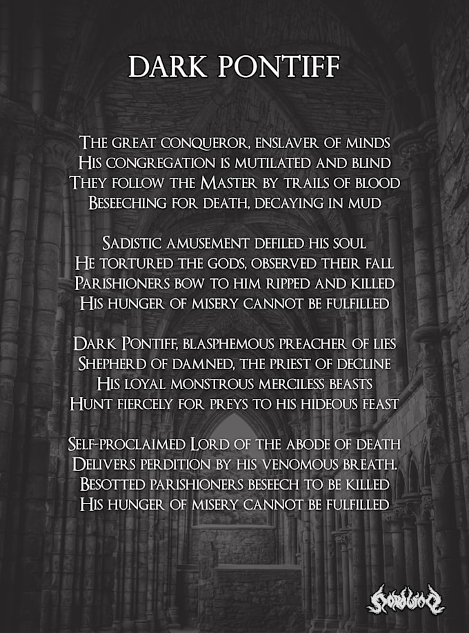 write outstanding lyrics for your metal or rock song